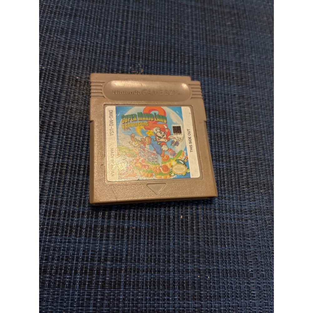 Nintendo Game Boy Super Mario Land 2 6 Golden Coins DMG-MO-USA Authentic Game